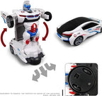 Transformer Robot Car Toy With Lights & Sound For Kids