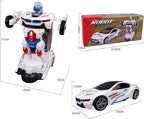 Transformer Robot Car Toy With Lights & Sound For Kids