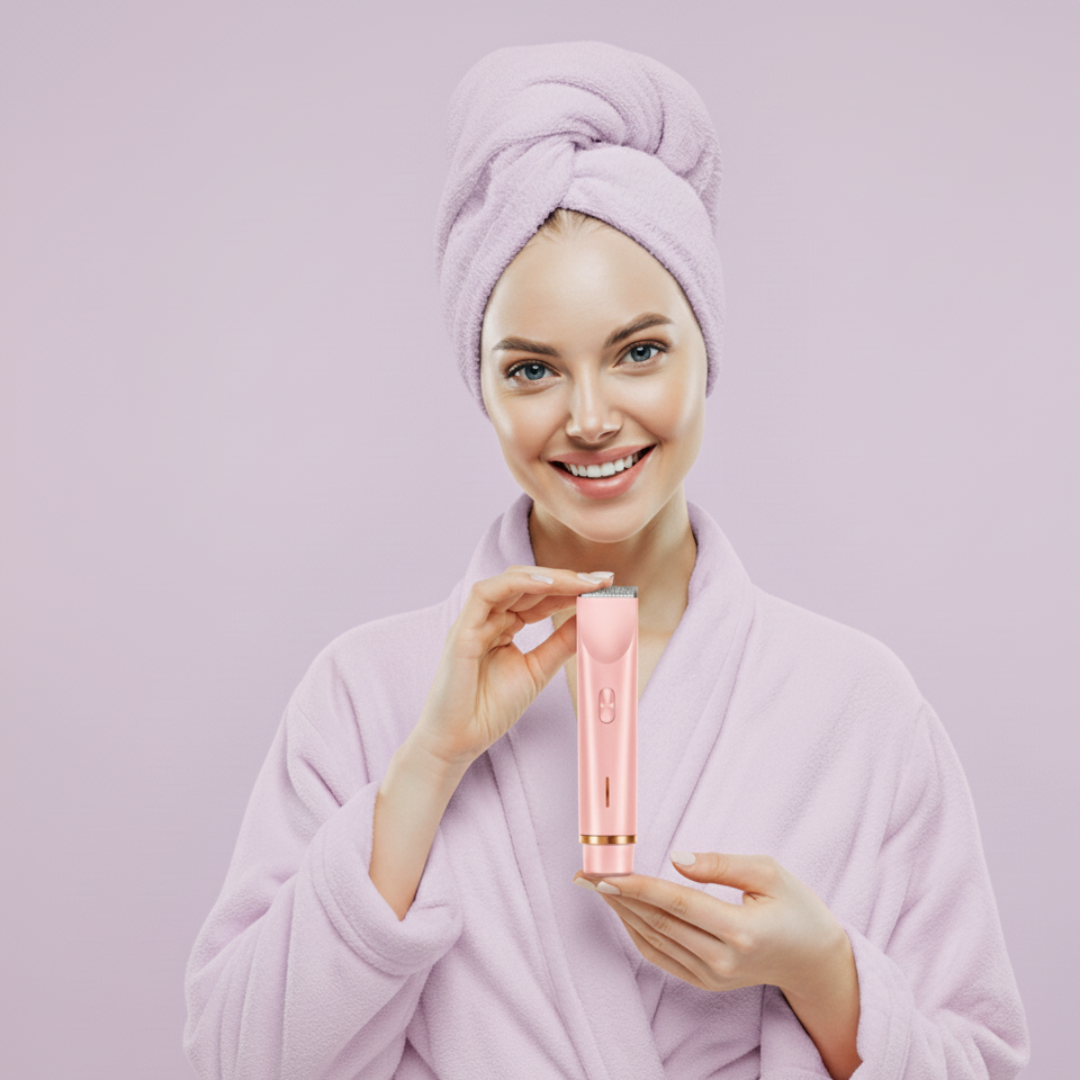 Double Head Shaver & Trimmer - Ipx7 Waterproof Wet & Dry Use (for bikini, underarms, legs, arms, body & face)