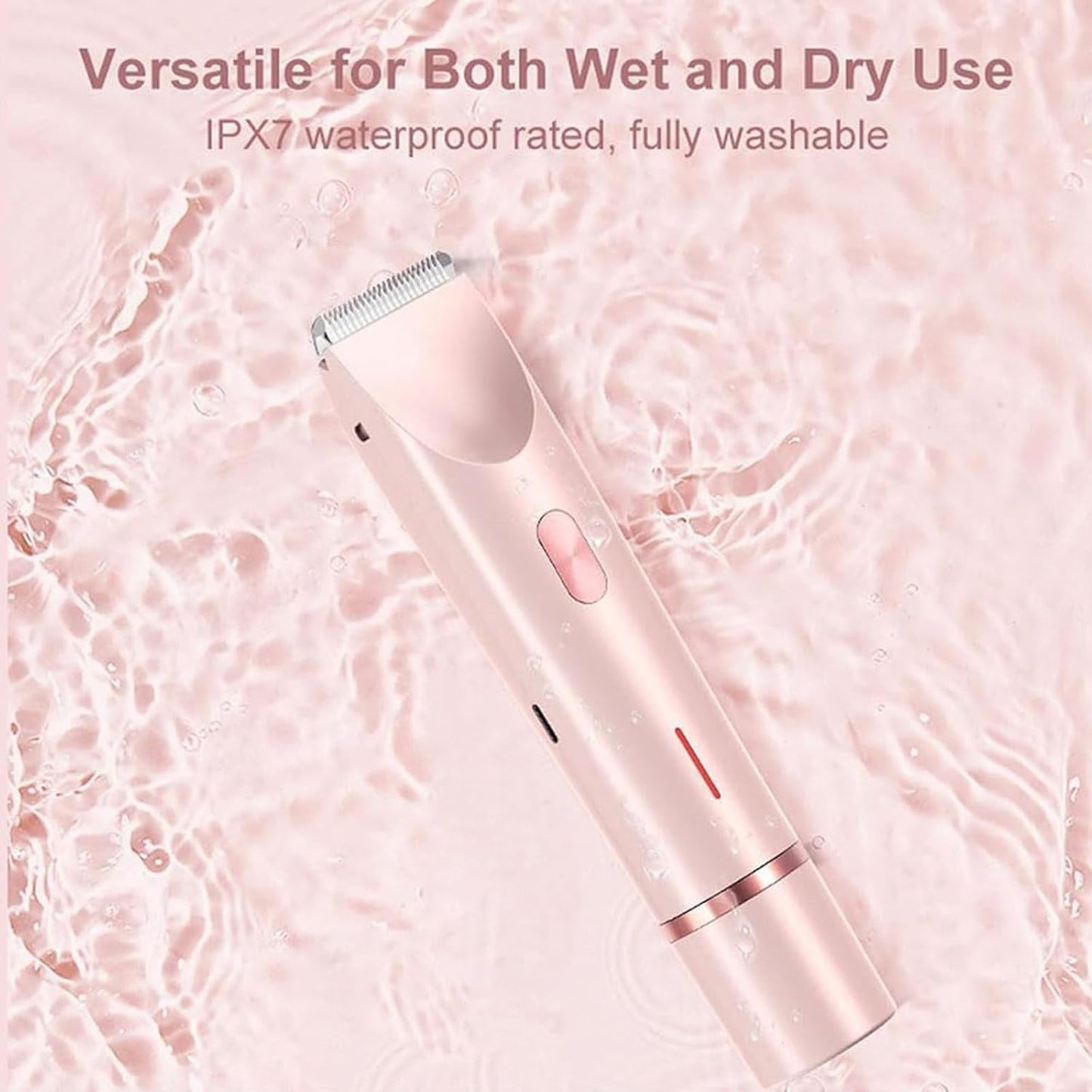 Double Head Shaver & Trimmer - Ipx7 Waterproof Wet & Dry Use (for bikini, underarms, legs, arms, body & face)