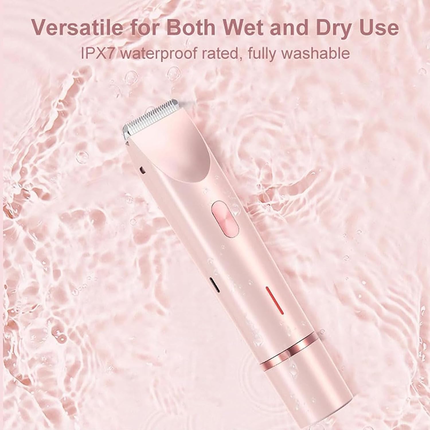 Double Head Shaver & Trimmer - Ipx7 Waterproof Wet & Dry Use (for bikini, underarms, legs, arms, body & face)
