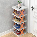 X-Shaped Shoe Rack